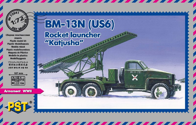 72041  техника и вооружение  BM-13N (US6) Rocket Launcher "Katjusha"  (1:72)
