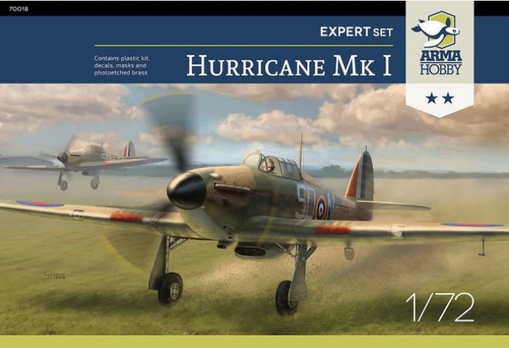 70019  авиация  Hurricane Mk.I  Expert Set  (1:72)