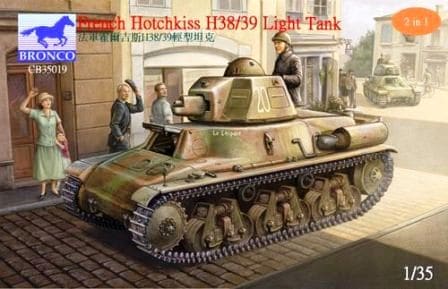 CB35019  техника и вооружение  French Hotchkiss H38/39 Light Tank (1:35)