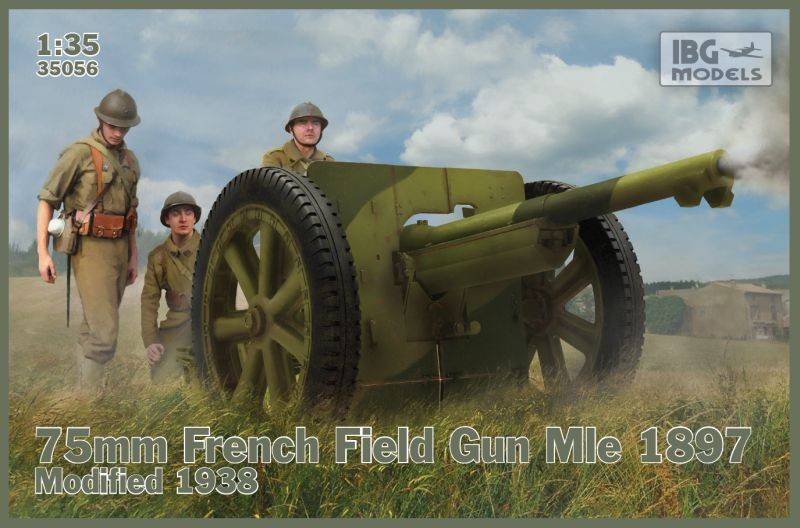 35056IBG  техника и вооружение  French Field Gun 75mm Mle1897(mod1938)  (1:35)
