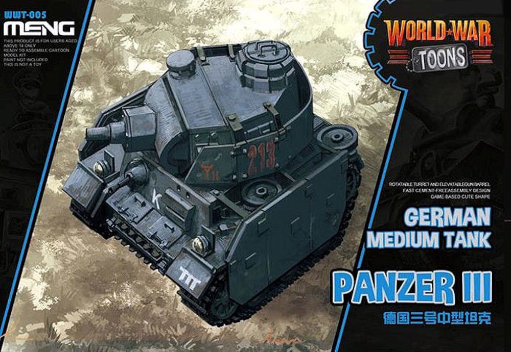 WWT-005  техника и вооружение  World War Toons Panzer III German Medium Tank