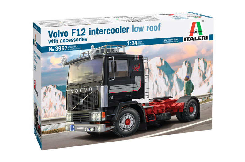 3957  автомобили и мотоциклы  Volvo F12 Intercooler Low Roof w/ accessories  (1:24)