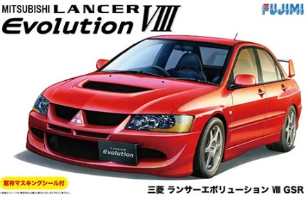 03924  автомобили и мотоциклы  Mitsubishi Lancer Evolution VIII GSR w/Masking  (1:24)