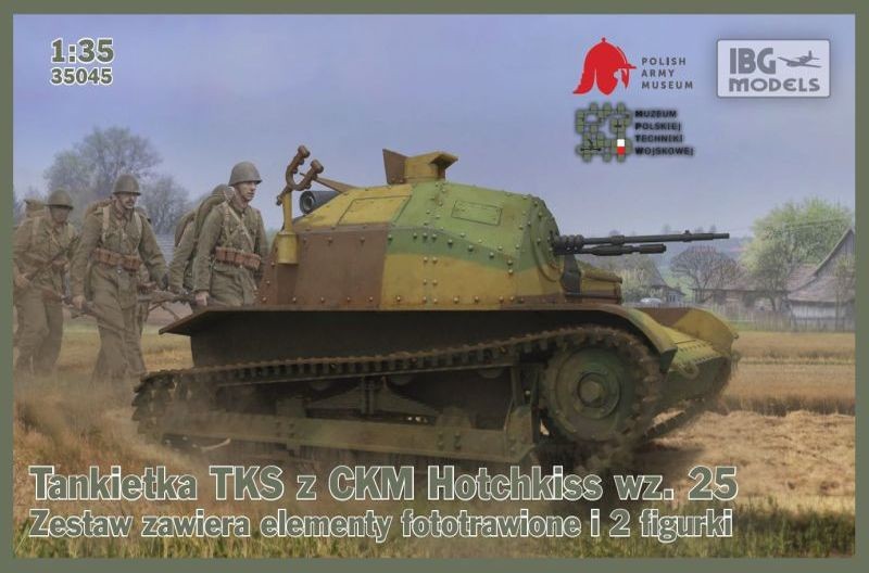 35045IBG  техника и вооружение  TKS Tankette with Machine Gun  (1:35)