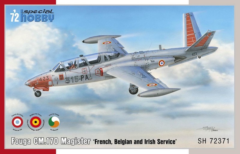 SH72371  авиация  Fouga CM.170 Magister French, Belgian and Irish  (1:72)