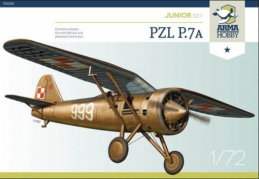 70008  авиация  PZL P.7a  (1:72)
