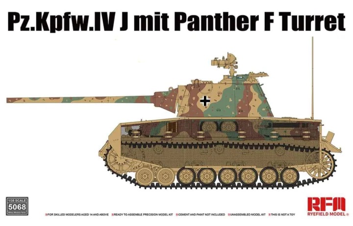 RM-5068  техника и вооружение  Pz.Kpfw.IV J mit Panther F Turret  (1:35)