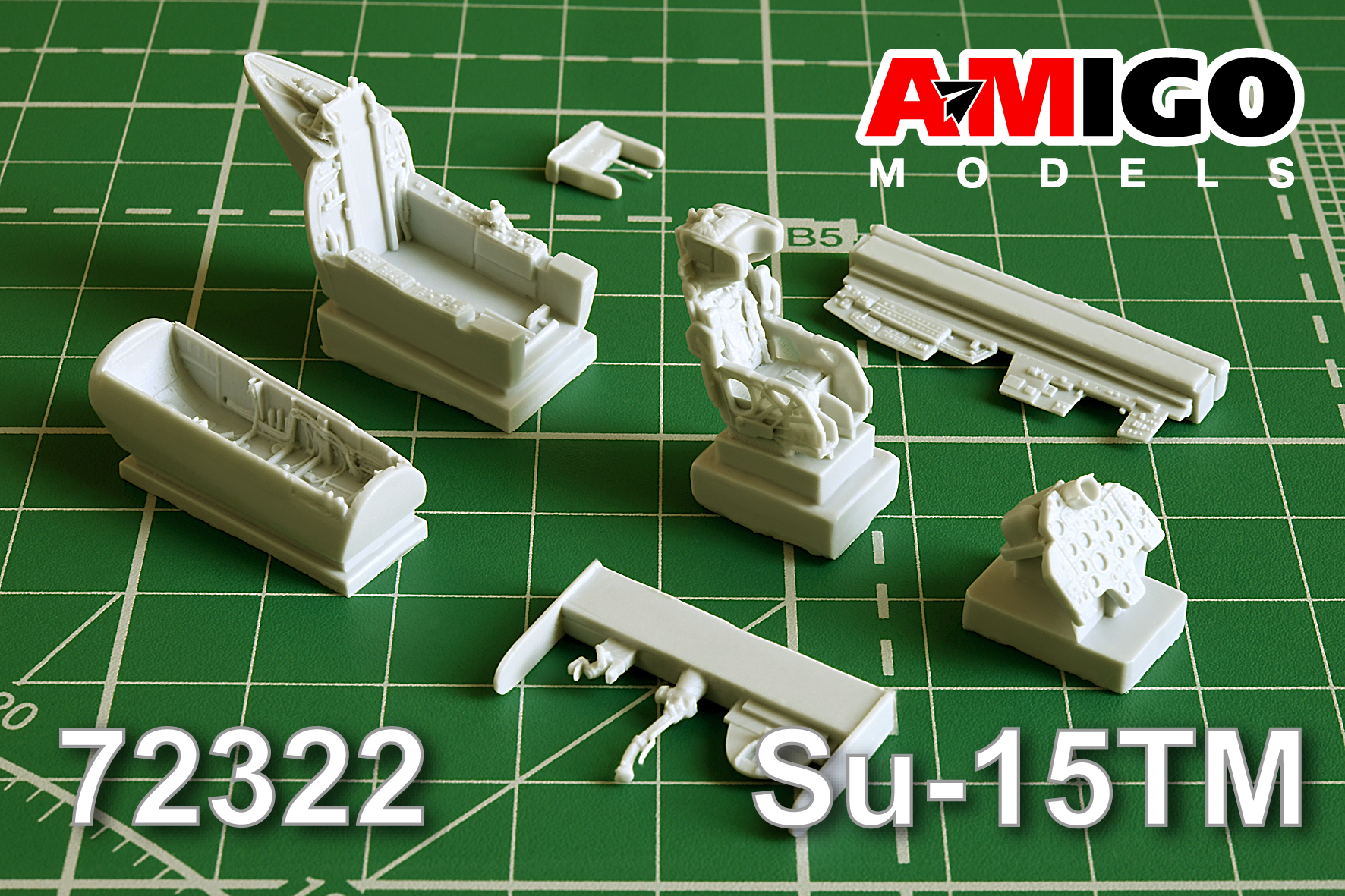 AMG 72322  дополнения из смолы  Кабина Су-15ТМ с креслом КС-4  (1:72)