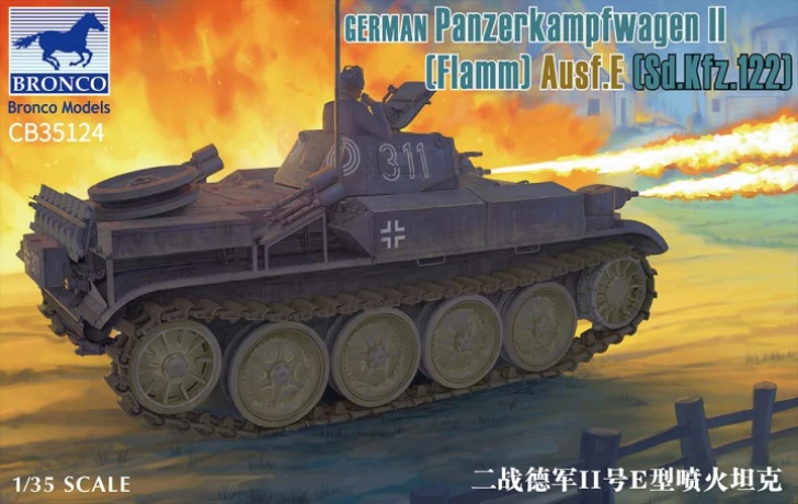 CB35124  техника и вооружение  German Panzerkampfwagen II (Flamm) Ausf.E  (1:35)