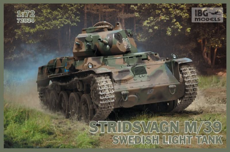 72034IBG  техника и вооружение  Stridsvagn m/39 Swedish light tank  (1:72)