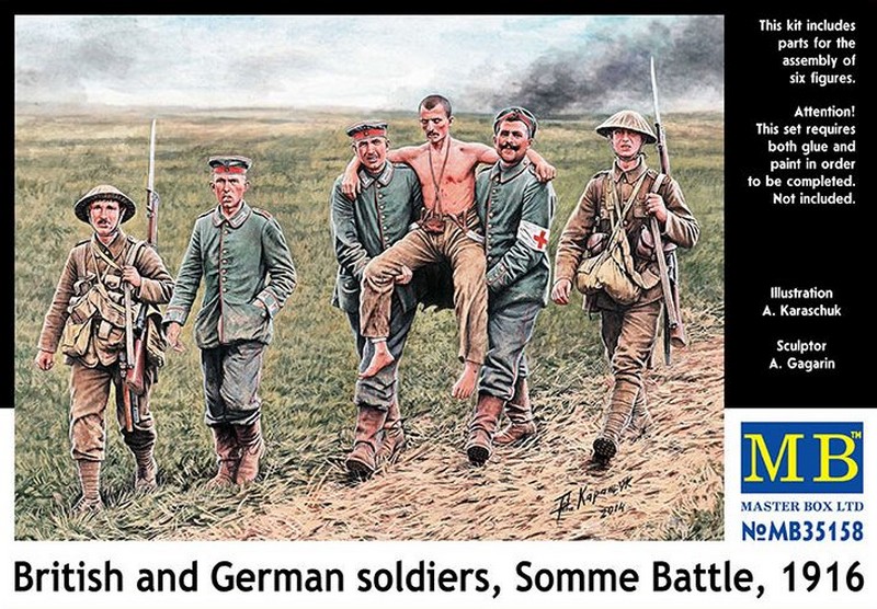 MB35158  фигуры  Британские и немецкие солдаты 1916  (1:35)