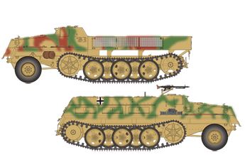CB35214  техника и вооружение  German sWS Supply Ammo Vehicle & Armored Cargo Version (2in1)  (1:35)