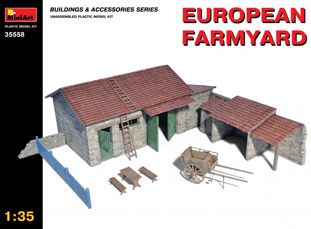 35558  наборы для диорам  EUROPEAN FARMYARD  (1:35)