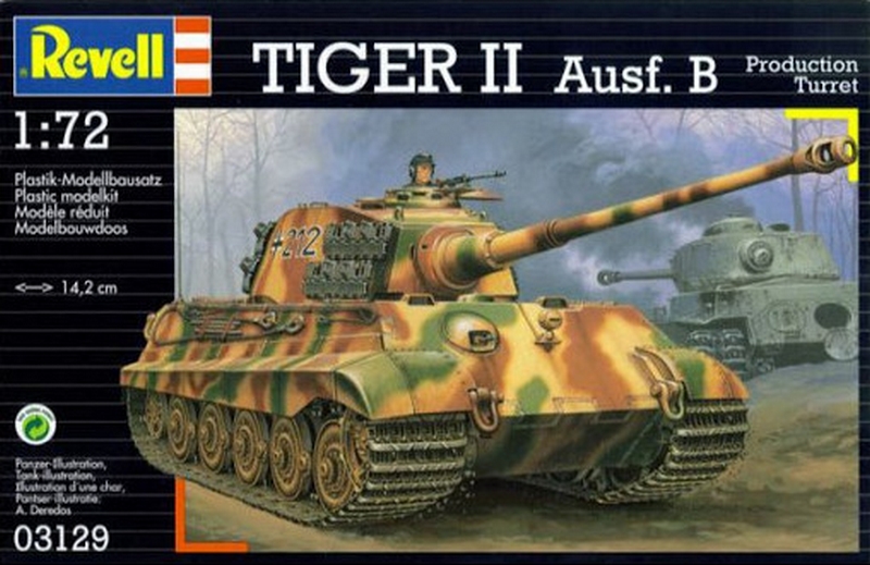 03129  техника и вооружение  Тигр II Ausf.B (1:72)