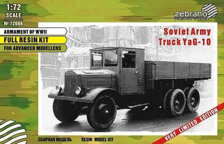 72006  техника и вооружение  Soviet Army Truck YaG-10  (1:72)