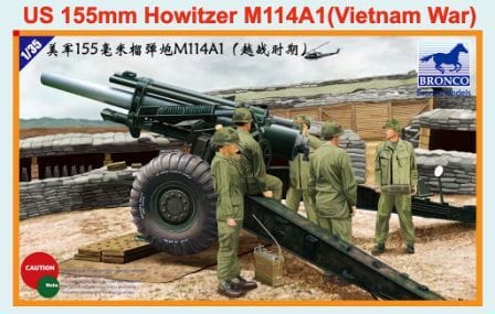 CB35102  техника и вооружение  US 155 mm Howitzer M114A1 (Vietnam War) (1:35)