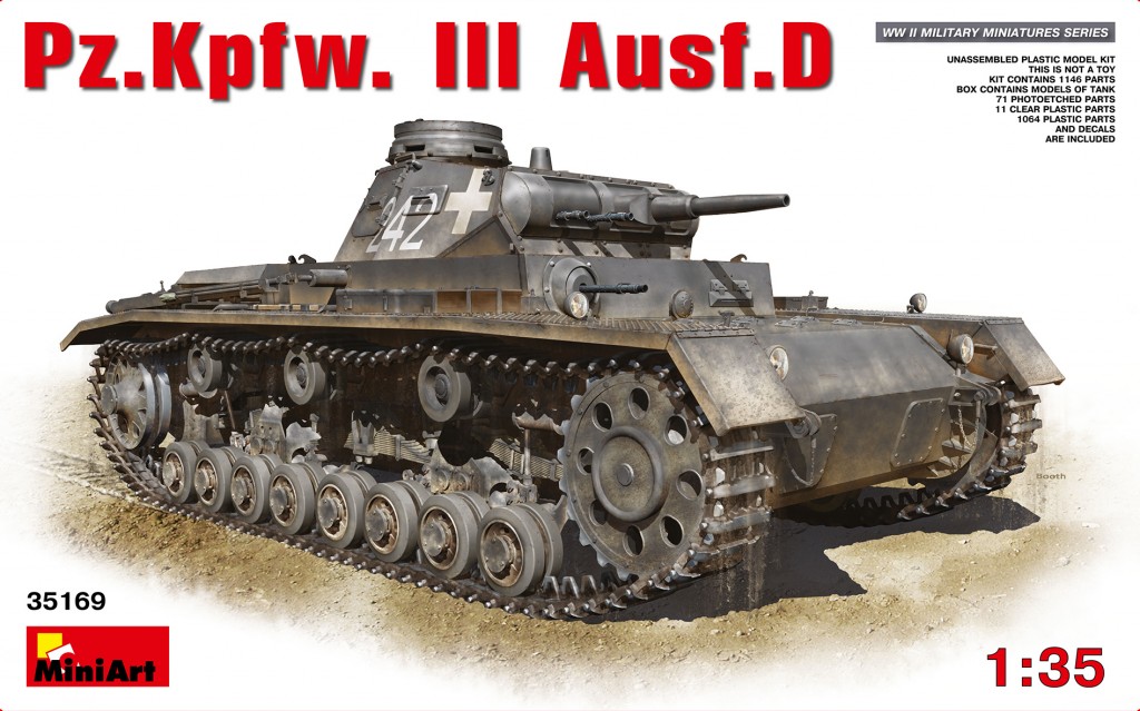35169  техника и вооружение  Pz.Kpfw.III Ausf.D  (1:35)