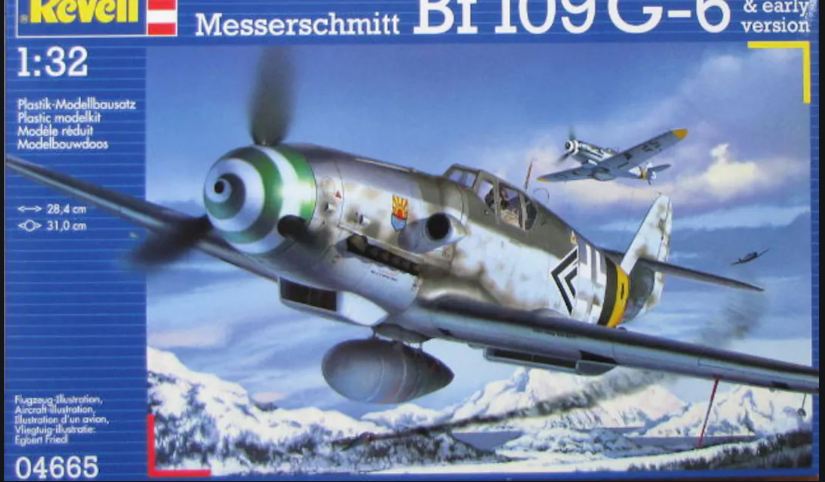 04665  авиация  Messerschmitt Bf109 G-6  (1:32)