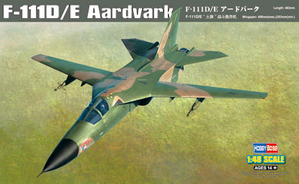 80350  авиация  F-111D/E Aardvark (1:48)