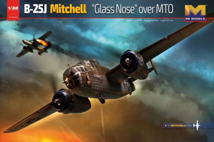 01E024  авиация  B-25J Mitchell "Glass Nose" over MTO  (1:32)