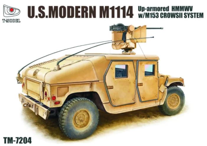 TM7204  техника и вооружение  US. Modern M1114 Up-Armored w/M153 CrowsII System (normal ver)  (1:72)