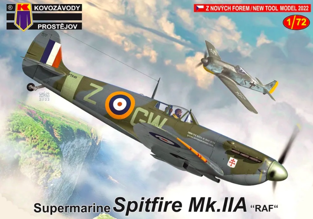 KPM0302  авиация  Spitfire Mk.IIa "RAF"  (1:72)