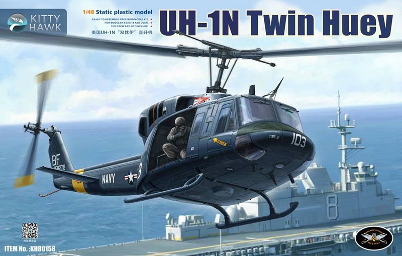 KH80158  авиация  UH-1N Twin Huey  (1:48)