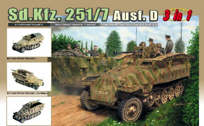 6223  техника и вооружение  БТР Sd.Kfz.251/7 Ausf.D Pionierpanzerwagen (1:35)