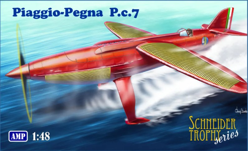 48011  авиация  Piaggio Pegna PC.7  (1:48)