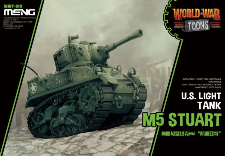 WWT-012  техника и вооружение  World War Toons M5 Stuart U.S. Light Tank