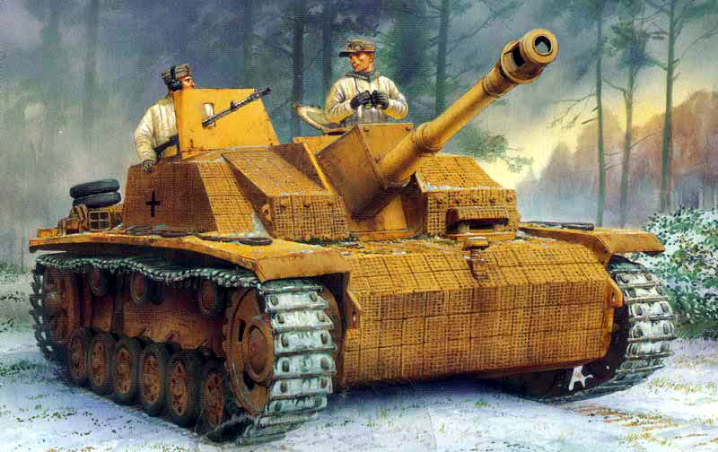 6454  техника и вооружение  САУ 10,5cm STURMHAUBITZE 42 Ausf.G w/ZIMMERIT (1:35)