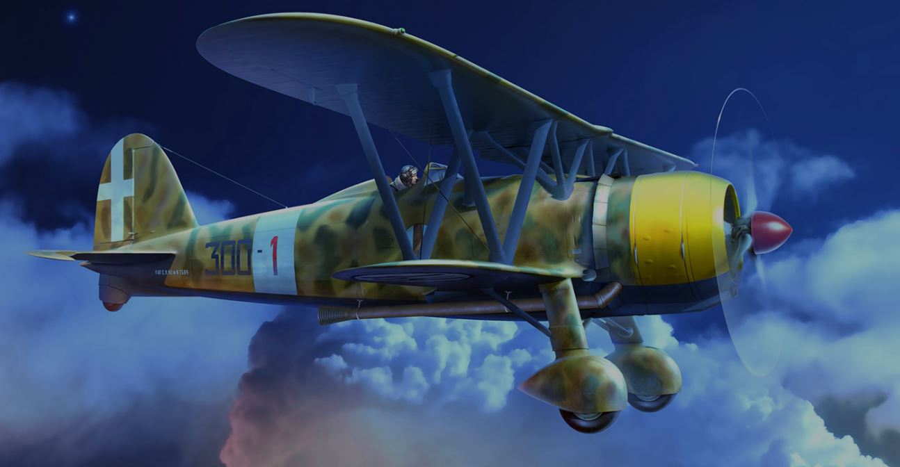 32024  авиация  CR. 42CN WWII Italian Night Fighter  (1:32)