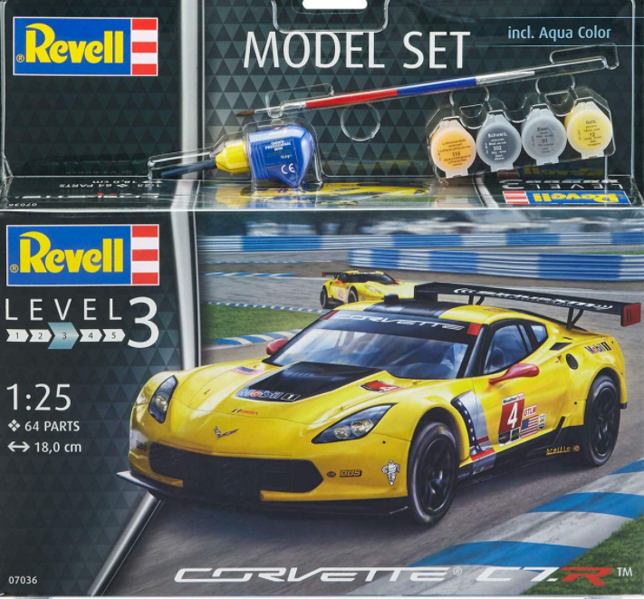 67036  автомобили и мотоциклы  Corvette C7.R  (1:25)