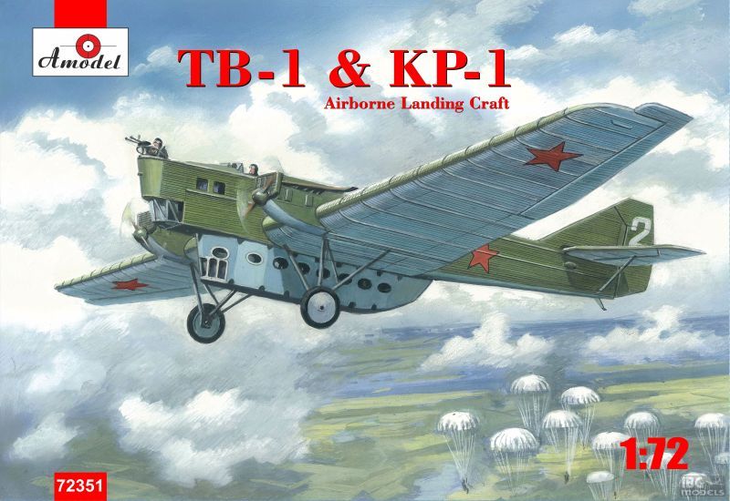 72351  авиация  TB-1 & KP-1 Airborne Landing Aircraft  (1:72)