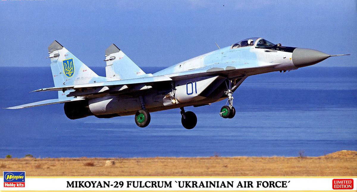02118  авиация  M&G-29 Fulcrum "Ukrainian Air Force"  (1:72)