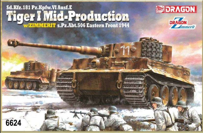 6624  техника и вооружение  Sd.Kfz.181 Pz.Kpfw.VI Ausf.E Tiger I Mid Production  (1:35)