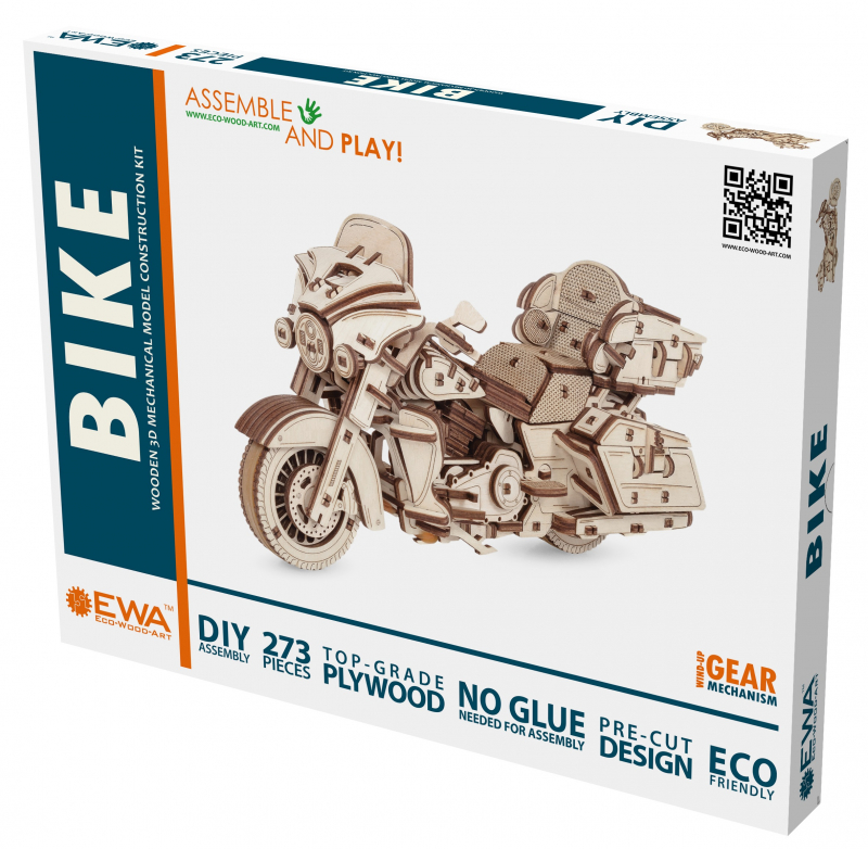 EBike  автомобили и мотоциклы  Сборная модель из дерева EWA Мотоцикл Байк
