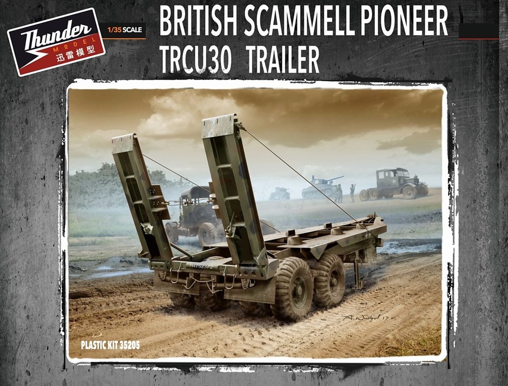 TM35205  техника и вооружение  Прицеп British Scammell Pioneer TRCU30 Trailer  (1:35)