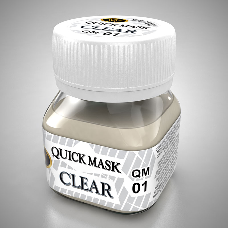 QM-01  инструменты для работы с краской  Quick Mask CLEAR (Жидкая маска прозрачная) 50 мл.