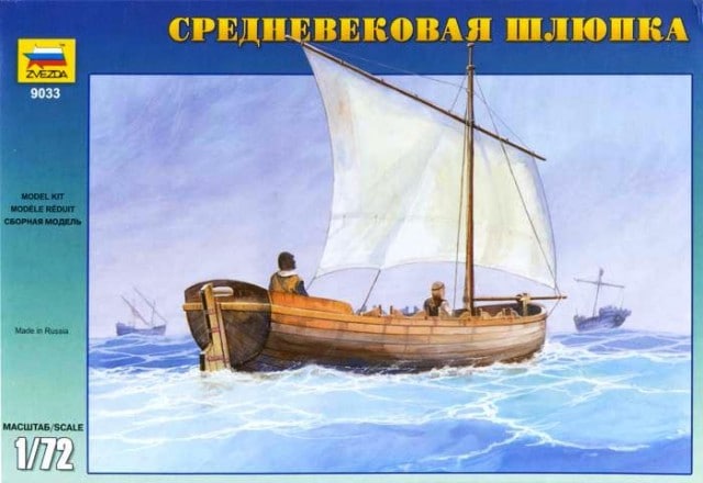 9033  флот  Средневековая шлюпка (1:72)