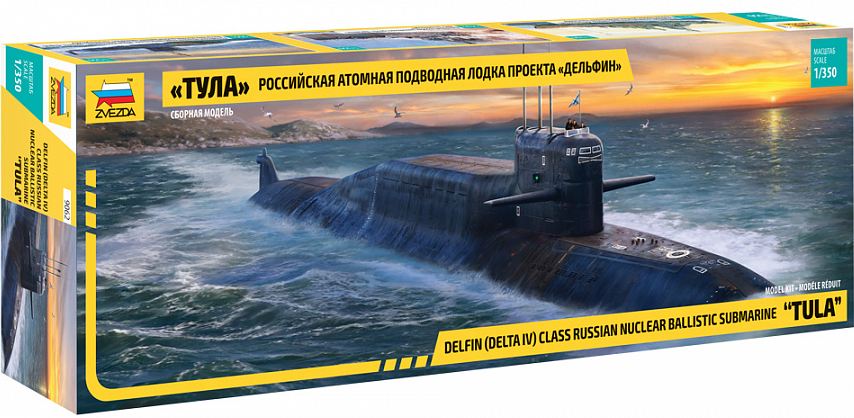 9062  флот  Подводная лодка "ТУЛА" проекта "ДЕЛЬФИН"  (1:350)