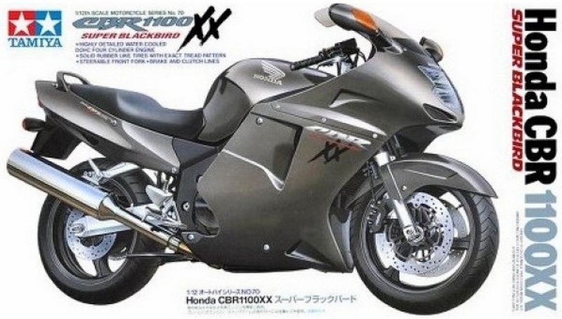 14070  автомобили и мотоциклы  Honda  CBR 1100XX Super Blackbird (1:12)