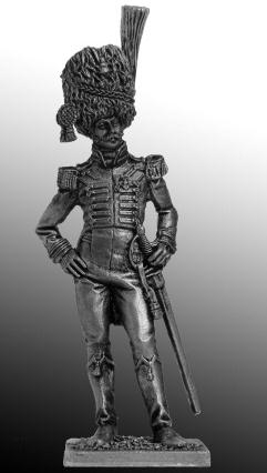 54-10  миниатюра  Полковник гвардии, Неаполитанское королевство. 1814 г