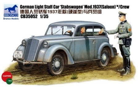 CB35052  техника и вооружение  German  Staff Car 'Stabswagen' Mod.1937 (Saloon) w/Crew  (1:35)