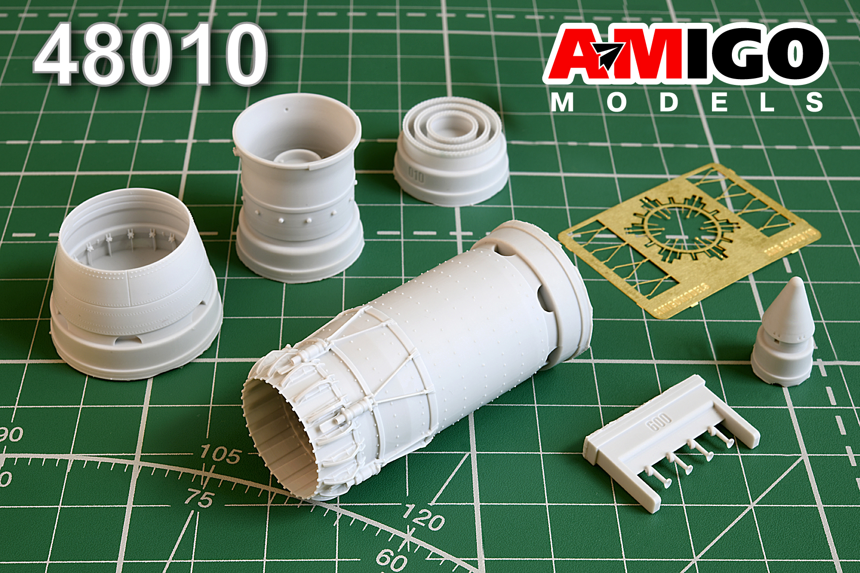 AMG 48010  дополнения из смолы  М-27К, Д, БН Реактивное сопло двигателя Р-29Б-300  (1:48)