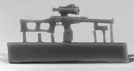ZA35259  дополнения из смолы  VSS Vintorez sniper rifle w. NSPU-3 scope 6шт.  (1:35)