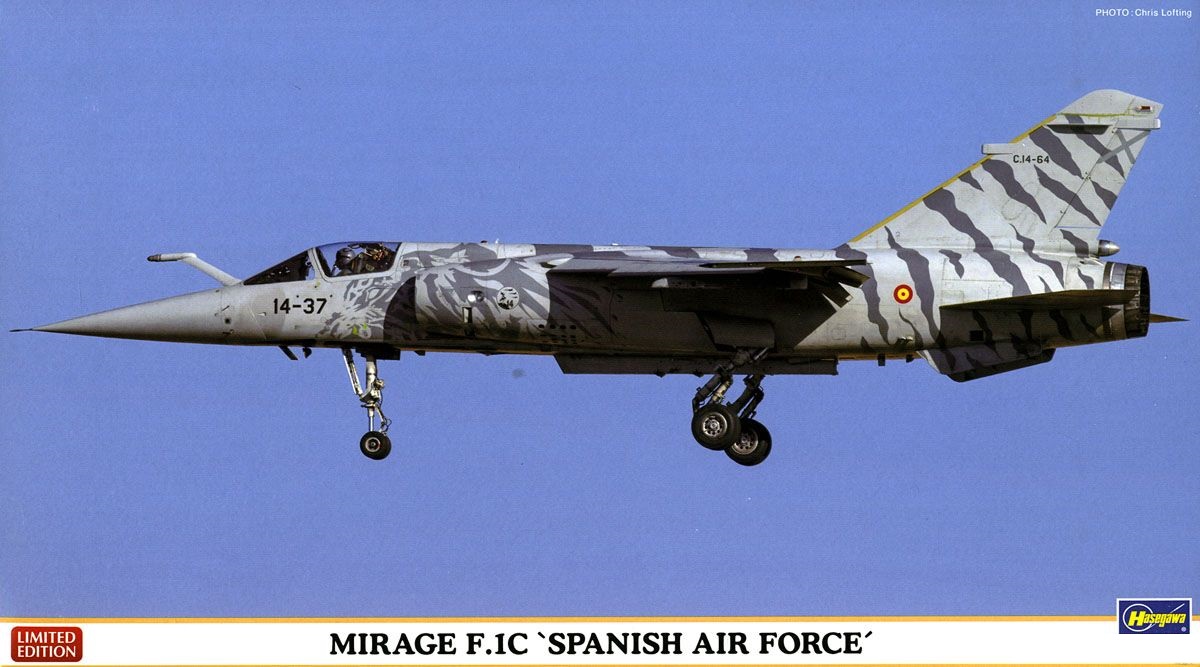 02204  авиация  (2 kits ) Mirage F.1C 'Spanish Air Force'  (1:72)