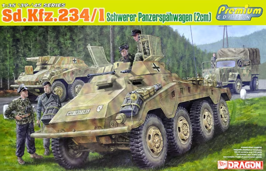 6879  техника и вооружение  Sd.Kfz. 234/1 Schwerer Panzerspähwagen (2cm)  (1:35)