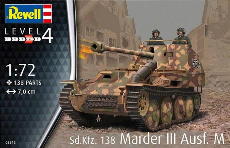 03316  техника и вооружение  САУ Sd.Kfz.138 Marder III Ausf.M  (1:72)