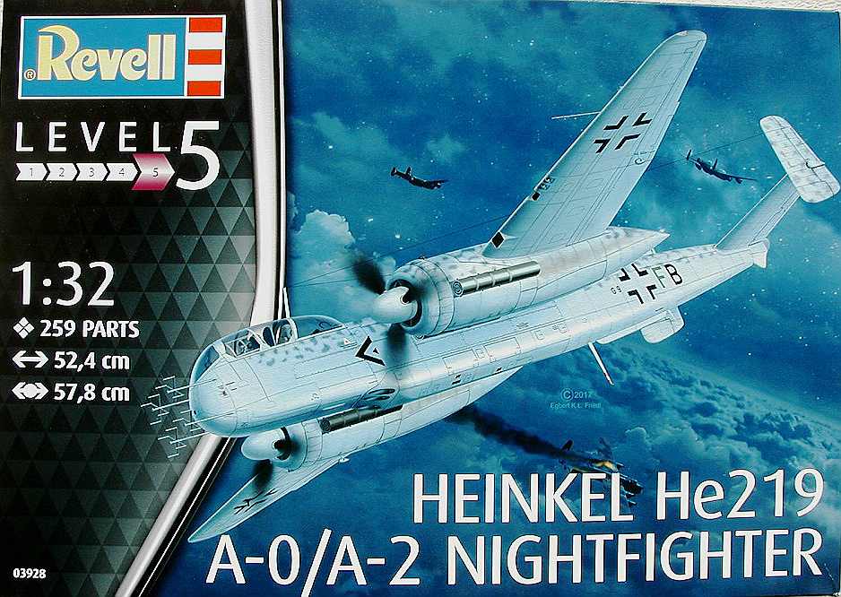 03928  авиация  Heinkel He-219 A-O Nightfighter  (1:32)